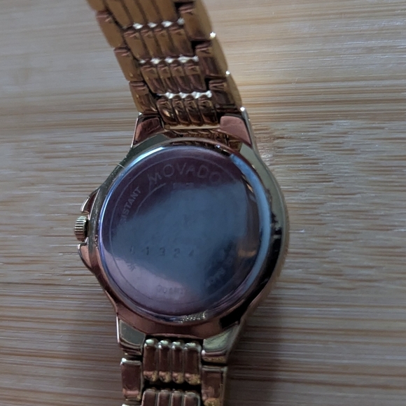 Movado Diamond Watch Women's Gold Vintage $1995 - Picture 8 of 12